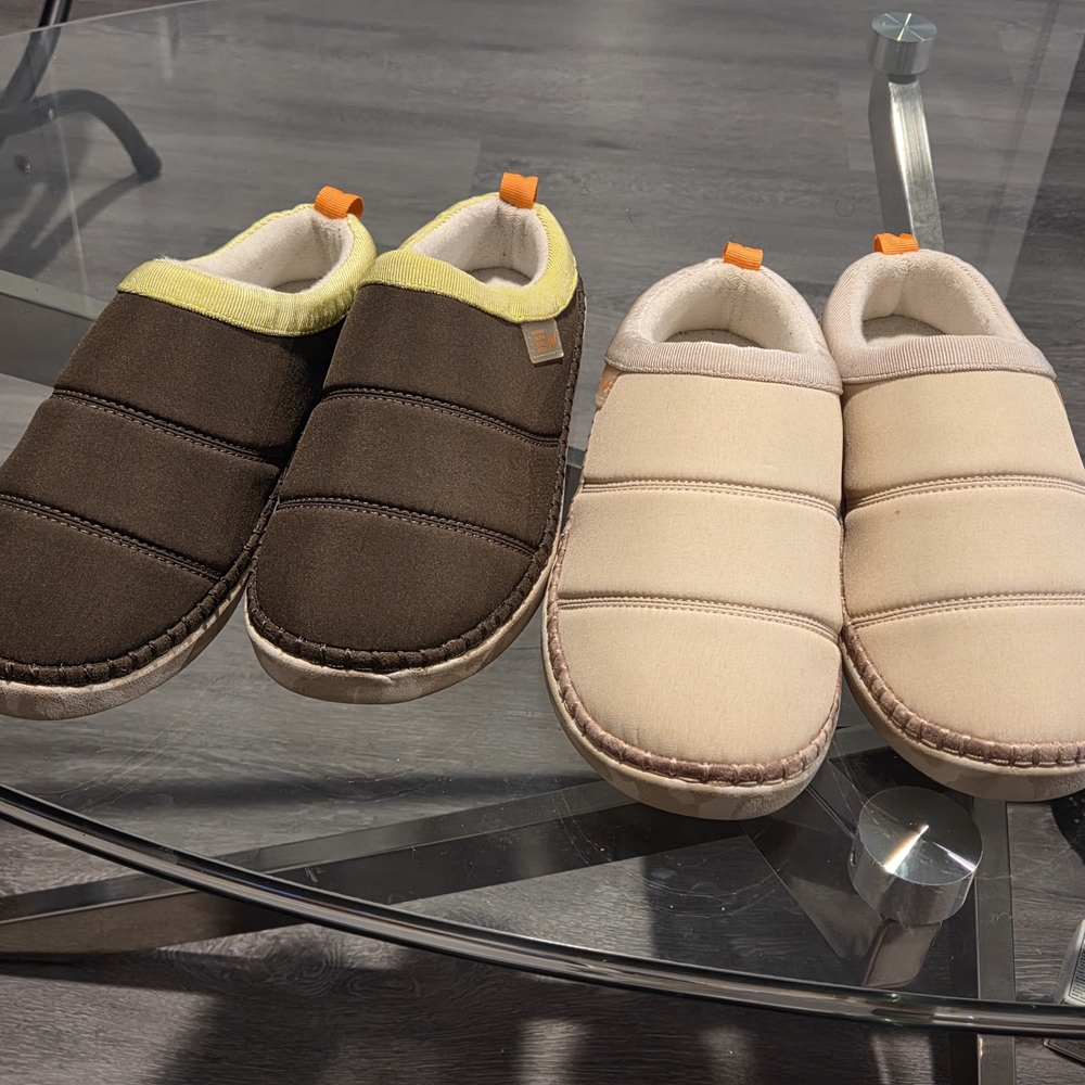 Women Dr. Scholls Slip-On Slippers - Green and Sand